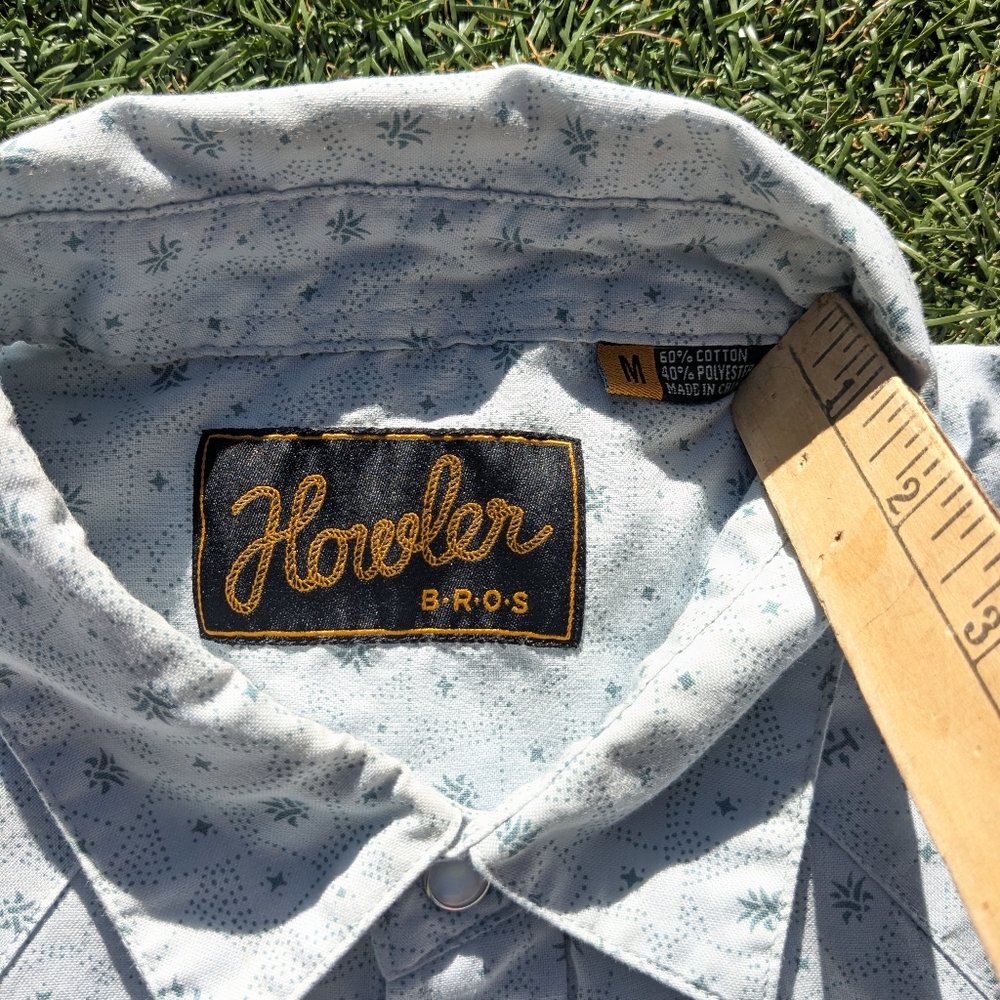 Howler Brothers Light Blue Patterned Shirt